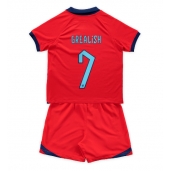 England Jack Grealish #7 Replika Bortatröja Barn VM 2022 Kortärmad (+ byxor)