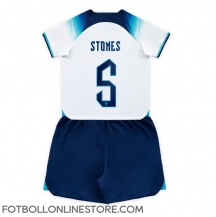 England John Stones #5 Replika Hemmatröja Barn VM 2022 Kortärmad (+ byxor)