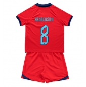 England Jordan Henderson #8 Replika Bortatröja Barn VM 2022 Kortärmad (+ byxor)