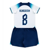England Jordan Henderson #8 Replika Hemmatröja Barn VM 2022 Kortärmad (+ byxor)