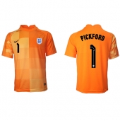 England Jordan Pickford #1 Målvakt Replika Bortatröja VM 2022 Kortärmad