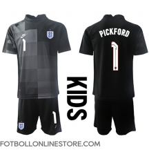 England Jordan Pickford #1 Målvakt Replika Hemmatröja Barn VM 2022 Kortärmad (+ byxor)