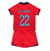 England Jude Bellingham #22 Replika Bortatröja Barn VM 2022 Kortärmad (+ byxor)