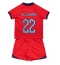 England Jude Bellingham #22 Replika Bortatröja Barn VM 2022 Kortärmad (+ byxor)