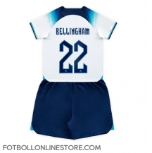 England Jude Bellingham #22 Replika Hemmatröja Barn VM 2022 Kortärmad (+ byxor)