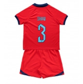 England Luke Shaw #3 Replika Bortatröja Barn VM 2022 Kortärmad (+ byxor)