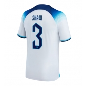 England Luke Shaw #3 Replika Hemmatröja VM 2022 Kortärmad