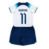 England Marcus Rashford #11 Replika Hemmatröja Barn VM 2022 Kortärmad (+ byxor)