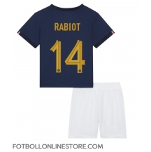 Frankrike Adrien Rabiot #14 Replika Hemmatröja Barn VM 2022 Kortärmad (+ byxor)