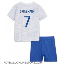 Frankrike Antoine Griezmann #7 Replika Bortatröja Barn VM 2022 Kortärmad (+ byxor)