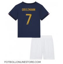 Frankrike Antoine Griezmann #7 Replika Hemmatröja Barn VM 2022 Kortärmad (+ byxor)