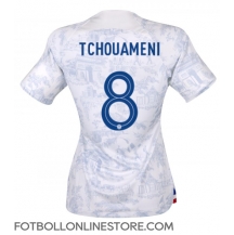 Frankrike Aurelien Tchouameni #8 Replika Bortatröja Dam VM 2022 Kortärmad