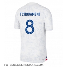 Frankrike Aurelien Tchouameni #8 Replika Bortatröja VM 2022 Kortärmad