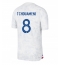 Frankrike Aurelien Tchouameni #8 Replika Bortatröja VM 2022 Kortärmad