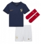 Frankrike Aurelien Tchouameni #8 Replika Hemmatröja Barn VM 2022 Kortärmad (+ byxor)