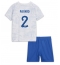 Frankrike Benjamin Pavard #2 Replika Bortatröja Barn VM 2022 Kortärmad (+ byxor)