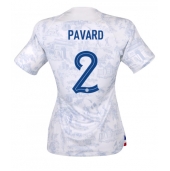 Frankrike Benjamin Pavard #2 Replika Bortatröja Dam VM 2022 Kortärmad
