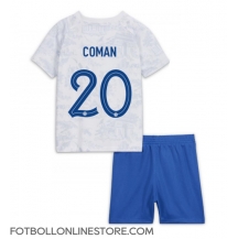 Frankrike Kingsley Coman #20 Replika Bortatröja Barn VM 2022 Kortärmad (+ byxor)