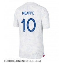 Frankrike Kylian Mbappe #10 Replika Bortatröja VM 2022 Kortärmad