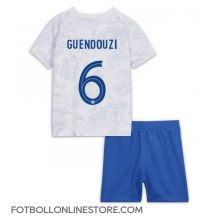 Frankrike Matteo Guendouzi #6 Replika Bortatröja Barn VM 2022 Kortärmad (+ byxor)