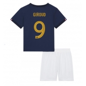 Frankrike Olivier Giroud #9 Replika Hemmatröja Barn VM 2022 Kortärmad (+ byxor)