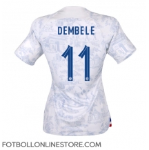 Frankrike Ousmane Dembele #11 Replika Bortatröja Dam VM 2022 Kortärmad