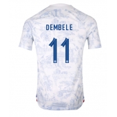 Frankrike Ousmane Dembele #11 Replika Bortatröja VM 2022 Kortärmad