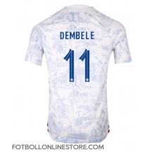 Frankrike Ousmane Dembele #11 Replika Bortatröja VM 2022 Kortärmad