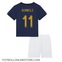 Frankrike Ousmane Dembele #11 Replika Hemmatröja Barn VM 2022 Kortärmad (+ byxor)