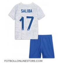 Frankrike William Saliba #17 Replika Bortatröja Barn VM 2022 Kortärmad (+ byxor)