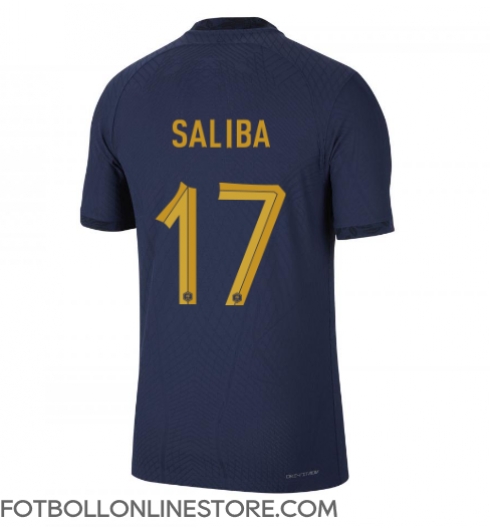 Frankrike William Saliba #17 Replika Hemmatröja VM 2022 Kortärmad