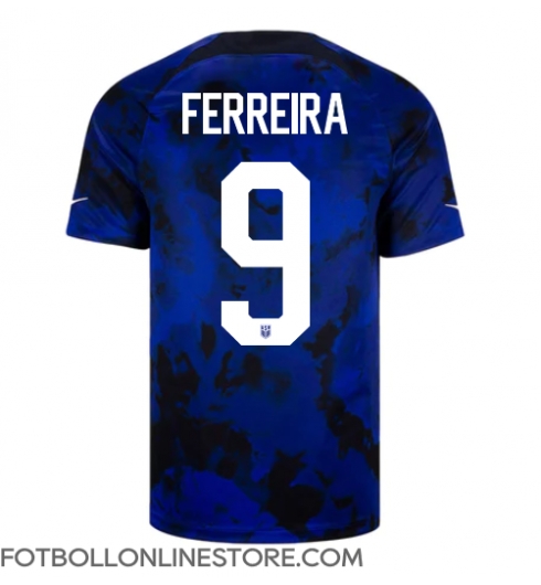 Förenta staterna Jesus Ferreira #9 Replika Bortatröja VM 2022 Kortärmad