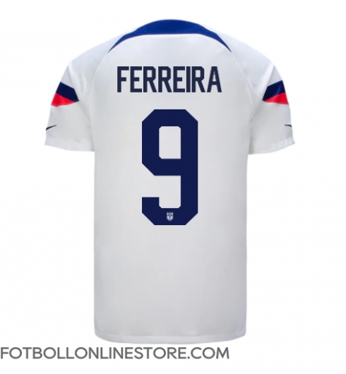 Förenta staterna Jesus Ferreira #9 Replika Hemmatröja VM 2022 Kortärmad