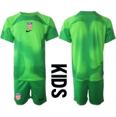 Förenta staterna Målvakt Replika Bortatröja Barn VM 2022 Kortärmad (+ byxor)