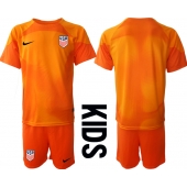 Förenta staterna Målvakt Replika Hemmatröja Barn VM 2022 Kortärmad (+ byxor)