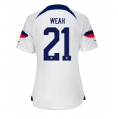 Förenta staterna Timothy Weah #21 Replika Hemmatröja Dam VM 2022 Kortärmad