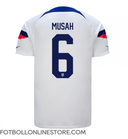 Förenta staterna Yunus Musah #6 Replika Hemmatröja VM 2022 Kortärmad