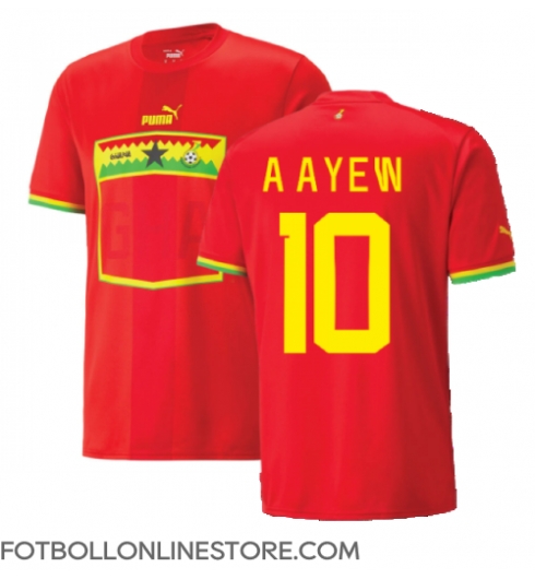Ghana Andre Ayew #10 Replika Bortatröja VM 2022 Kortärmad