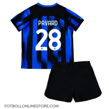 Inter Milan Benjamin Pavard #28 Replika Hemmatröja Barn 2023-24 Kortärmad (+ byxor)