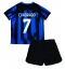 Inter Milan Juan Cuadrado #7 Replika Hemmatröja Barn 2023-24 Kortärmad (+ byxor)