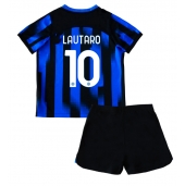 Inter Milan Lautaro Martinez #10 Replika Hemmatröja Barn 2023-24 Kortärmad (+ byxor)