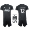 Juventus Alex Sandro #12 Replika Tredjetröja Barn 2023-24 Kortärmad (+ byxor)