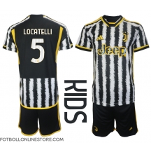 Juventus Manuel Locatelli #5 Replika Hemmatröja Barn 2023-24 Kortärmad (+ byxor)