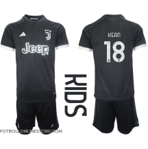 Juventus Moise Kean #18 Replika Tredjetröja Barn 2023-24 Kortärmad (+ byxor)