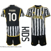 Juventus Paul Pogba #10 Replika Hemmatröja Barn 2023-24 Kortärmad (+ byxor)
