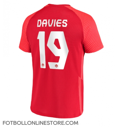 Kanada Alphonso Davies #19 Replika Hemmatröja VM 2022 Kortärmad