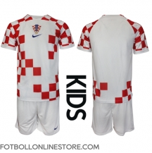 Kroatien Replika Hemmatröja Barn VM 2022 Kortärmad (+ byxor)