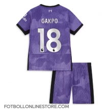 Liverpool Cody Gakpo #18 Replika Tredjetröja Barn 2023-24 Kortärmad (+ byxor)