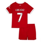 Liverpool Luis Diaz #7 Replika Hemmatröja Barn 2023-24 Kortärmad (+ byxor)