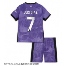 Liverpool Luis Diaz #7 Replika Tredjetröja Barn 2023-24 Kortärmad (+ byxor)